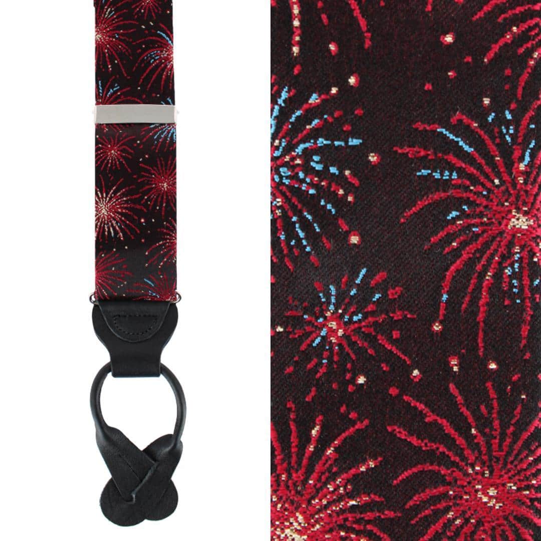 Illumination Explosion Silk Button End Braces - Image 2