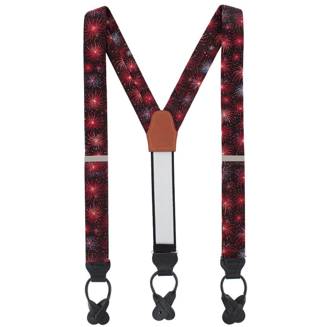 Illumination Explosion Silk Button End Braces - Image 3