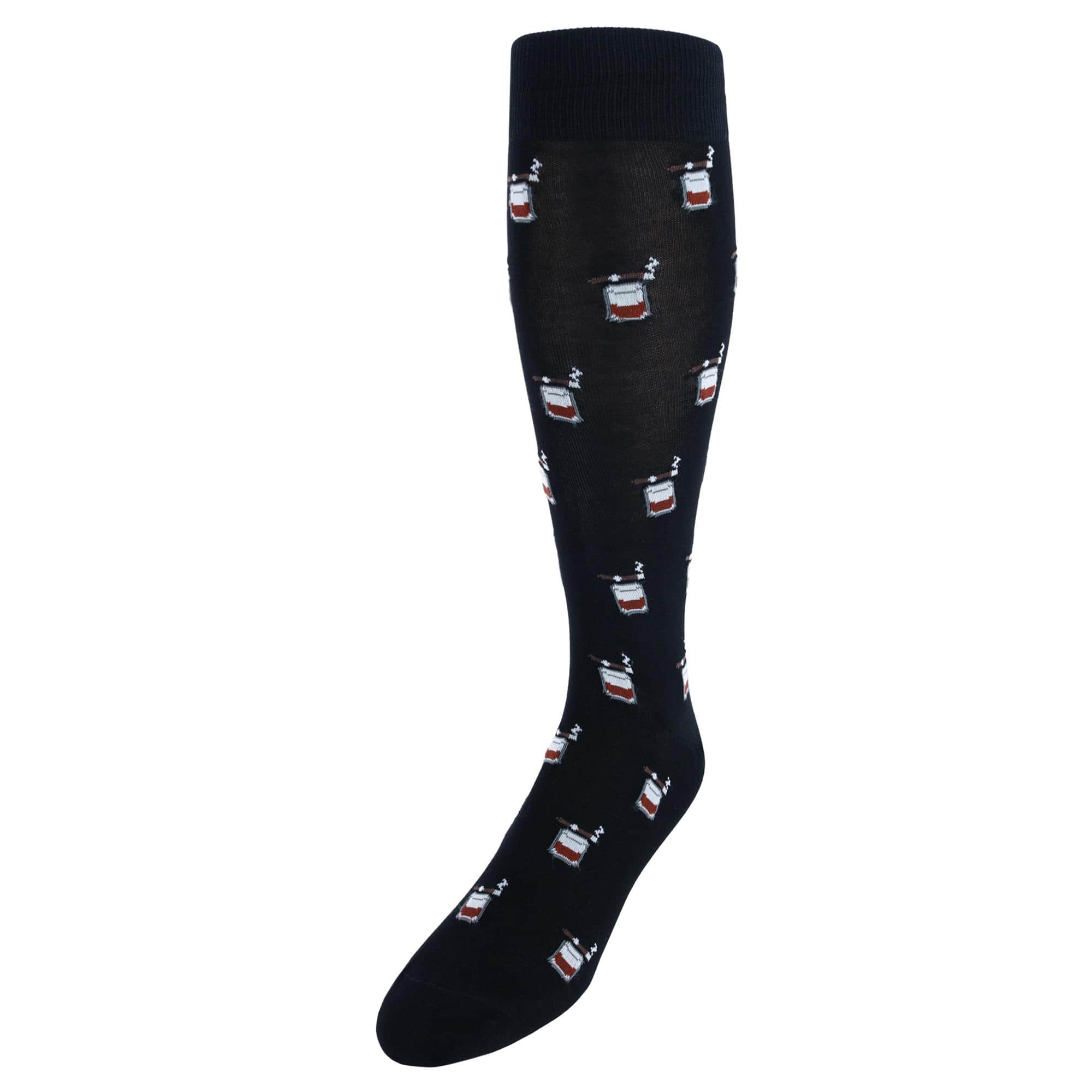Jack's Bourbon and Cigar Over The Calf Mercerized Cotton Socks - Image 2