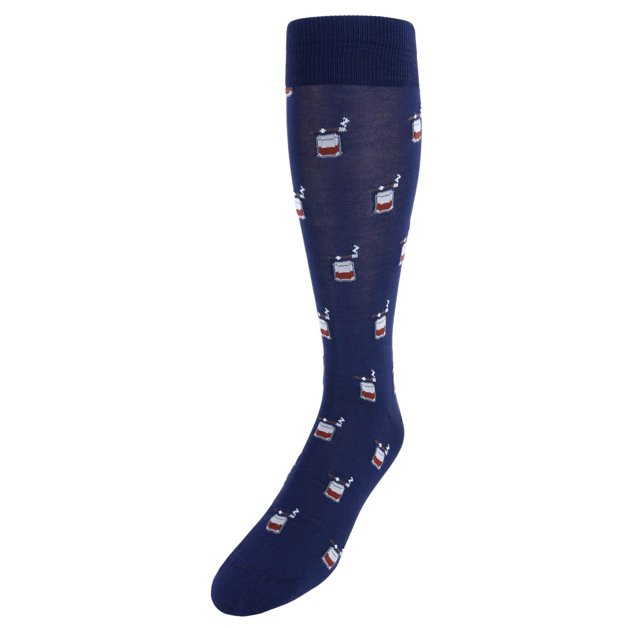 Jack's Bourbon and Cigar Over The Calf Mercerized Cotton Socks - Image 3