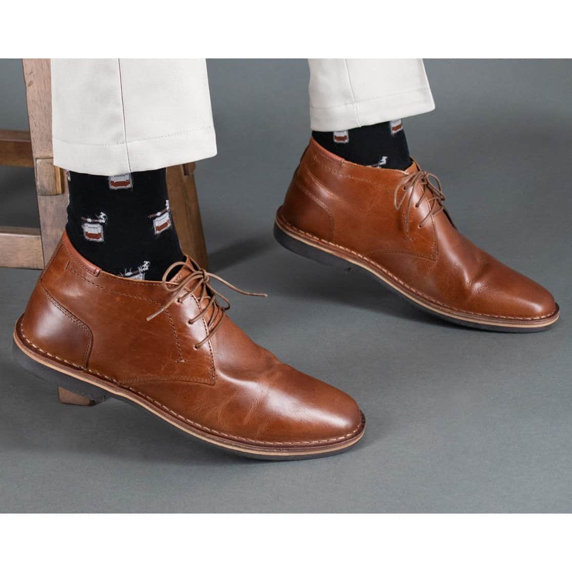 Jack's Bourbon and Cigar Over The Calf Mercerized Cotton Socks - Image 4