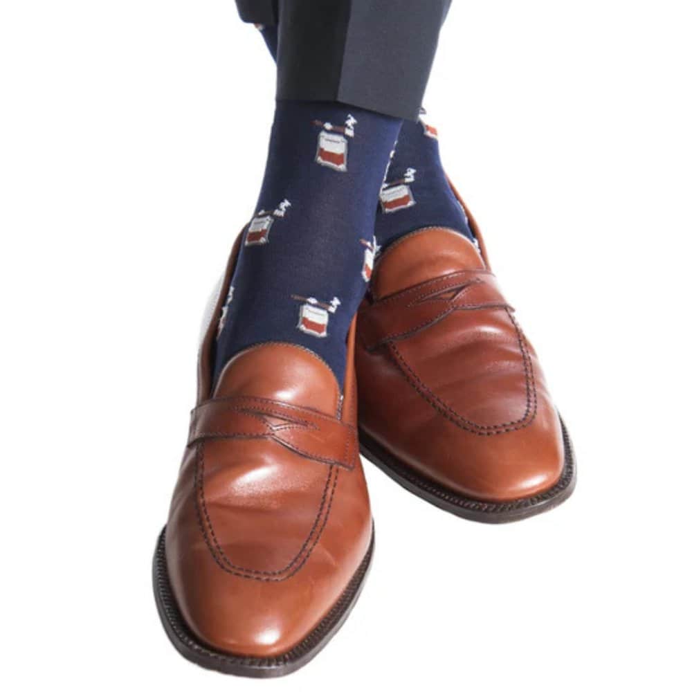 Jack's Bourbon and Cigar Over The Calf Mercerized Cotton Socks - Image 5