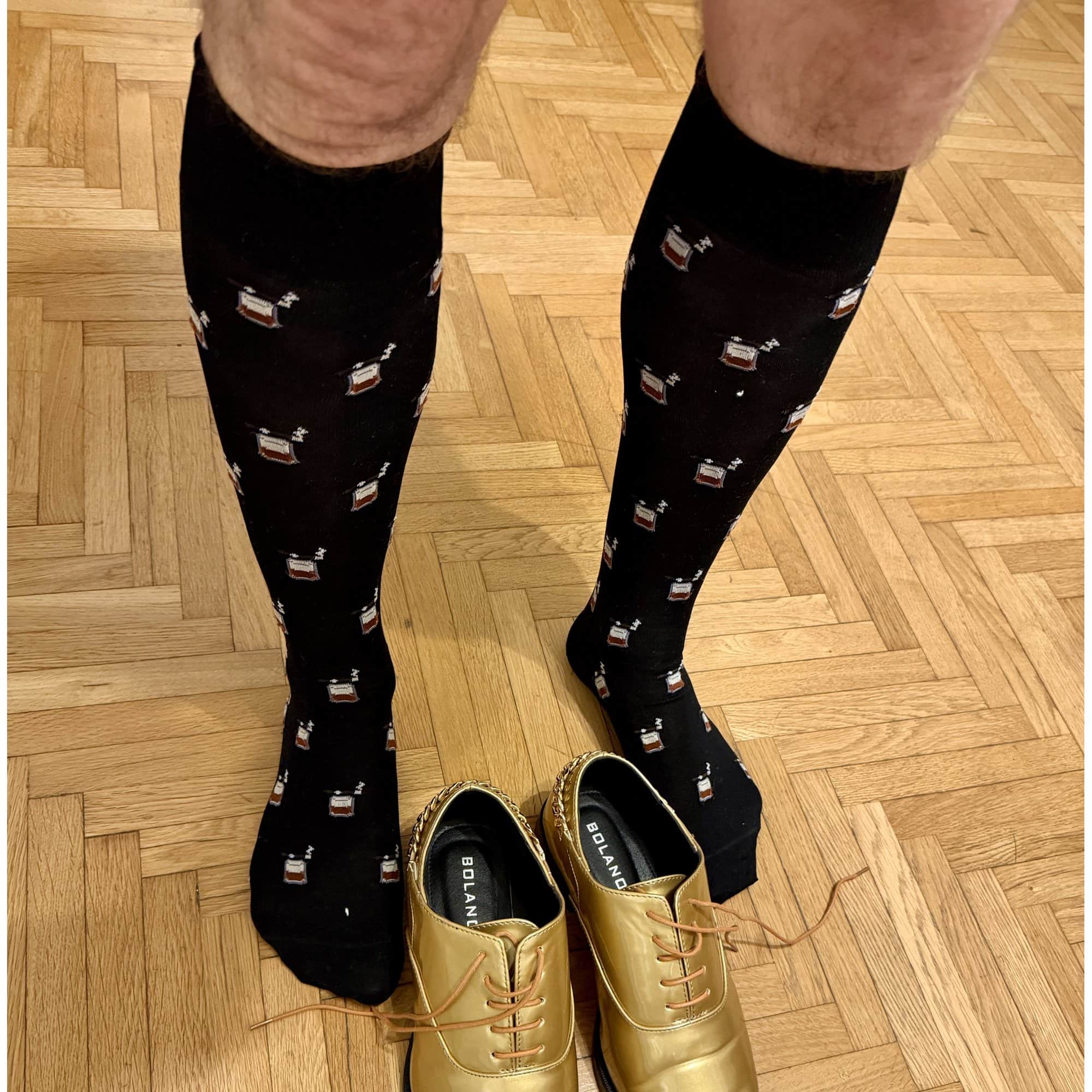 Jack's Bourbon and Cigar Over The Calf Mercerized Cotton Socks - Image 8