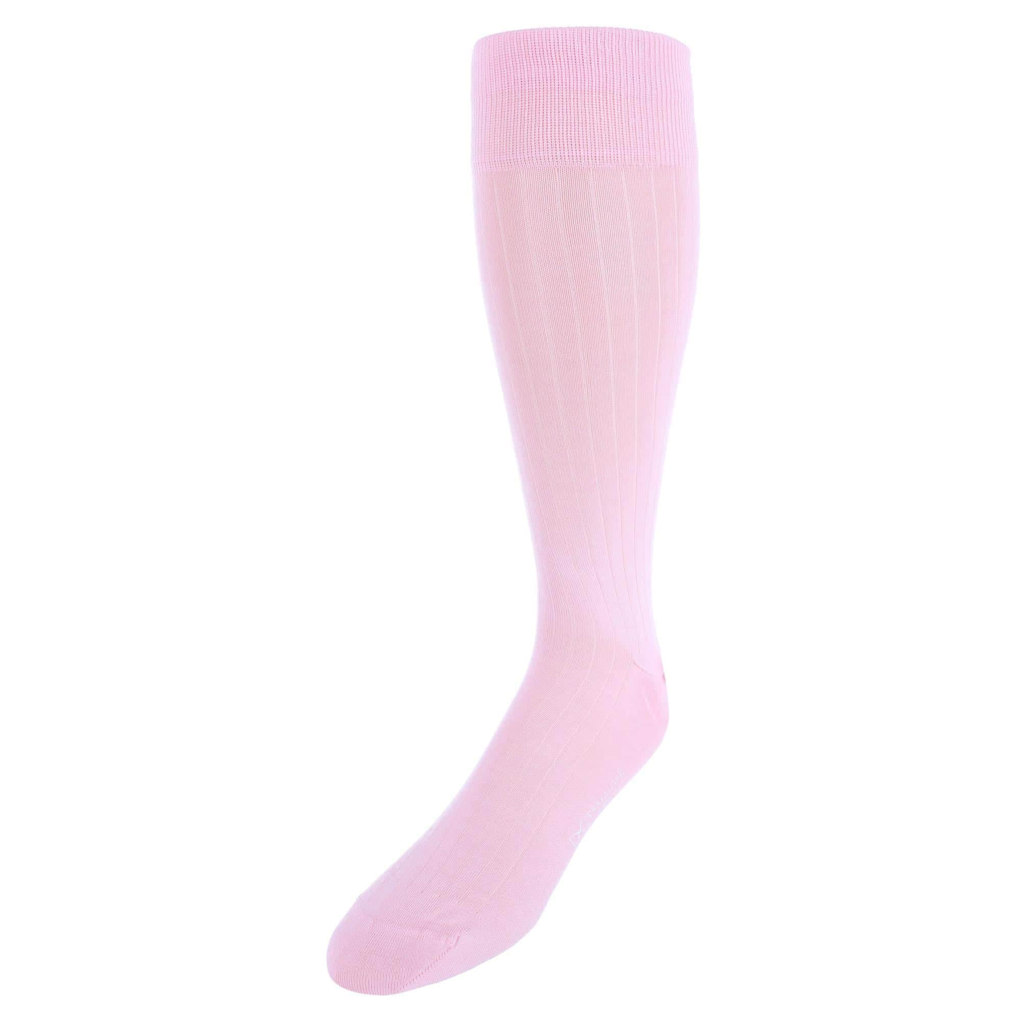 Jasper Mercerized Cotton Ribbed Mid-Calf Solid Color Socks - Image 11