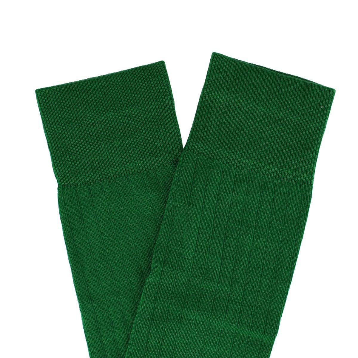 Jasper Mercerized Cotton Ribbed Mid-Calf Solid Color Socks - Image 24