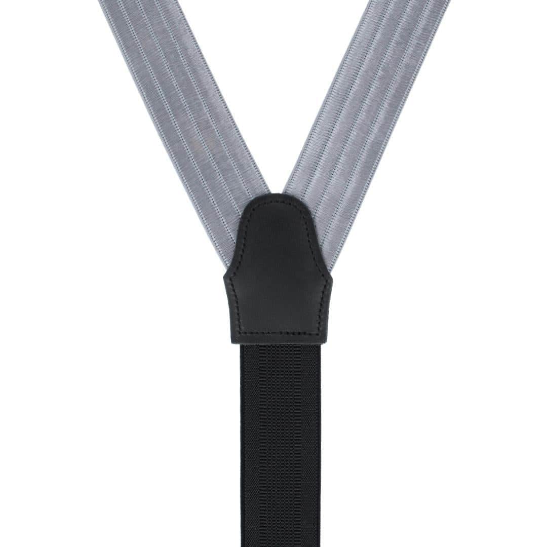 Jefferson Brushed Pinstripe Elastic Formal End Braces - Image 15