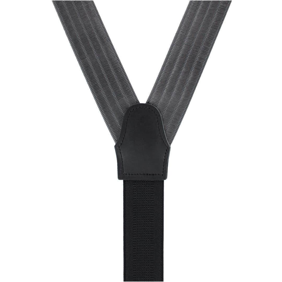 Jefferson Brushed Pinstripe Elastic Formal End Braces - Image 16