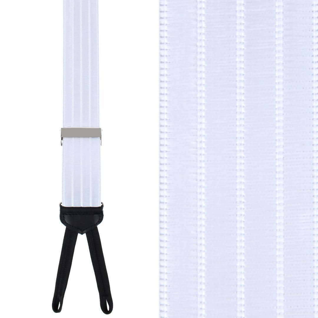 Jefferson Brushed Pinstripe Elastic Formal End Braces - Image 5