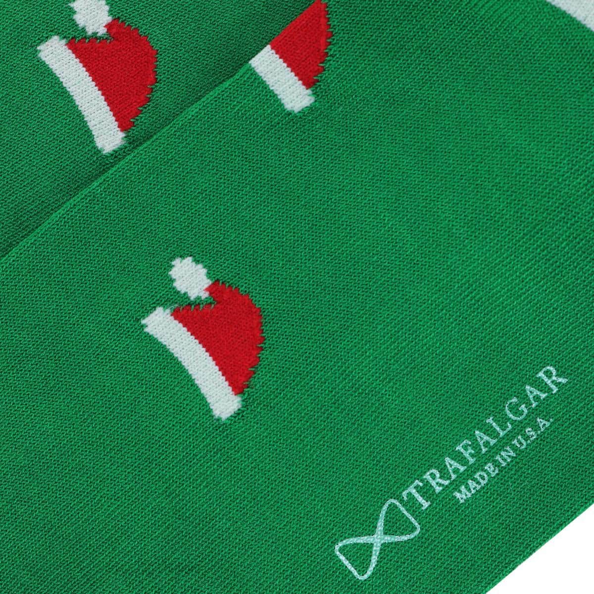 Kringle Santa Hat Over The Calf Christmas Mercerized Cotton Socks - Image 4