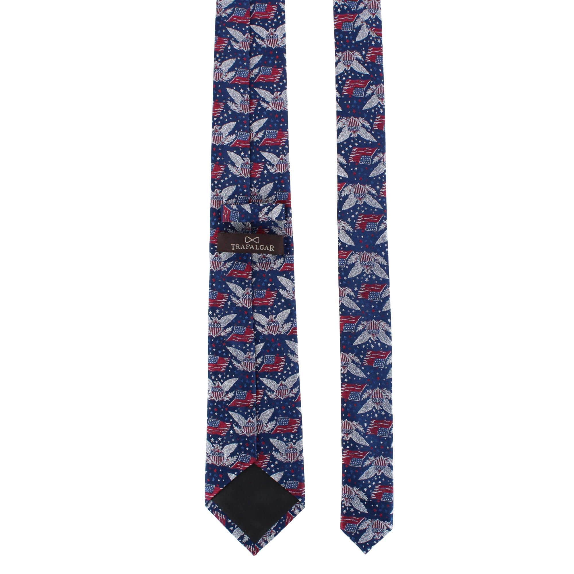 Legacy Soars Patriotic Bald Eagle Silk Novelty Necktie - Image 4