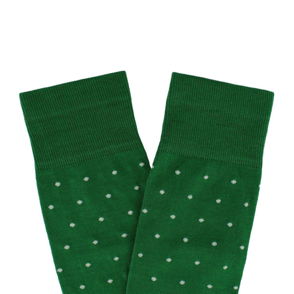 Leo Polka Dot Mercerized Cotton Mid-Calf Socks - Image 11