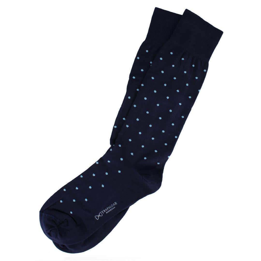 Leo Polka Dot Mercerized Cotton Mid-Calf Socks - Image 12