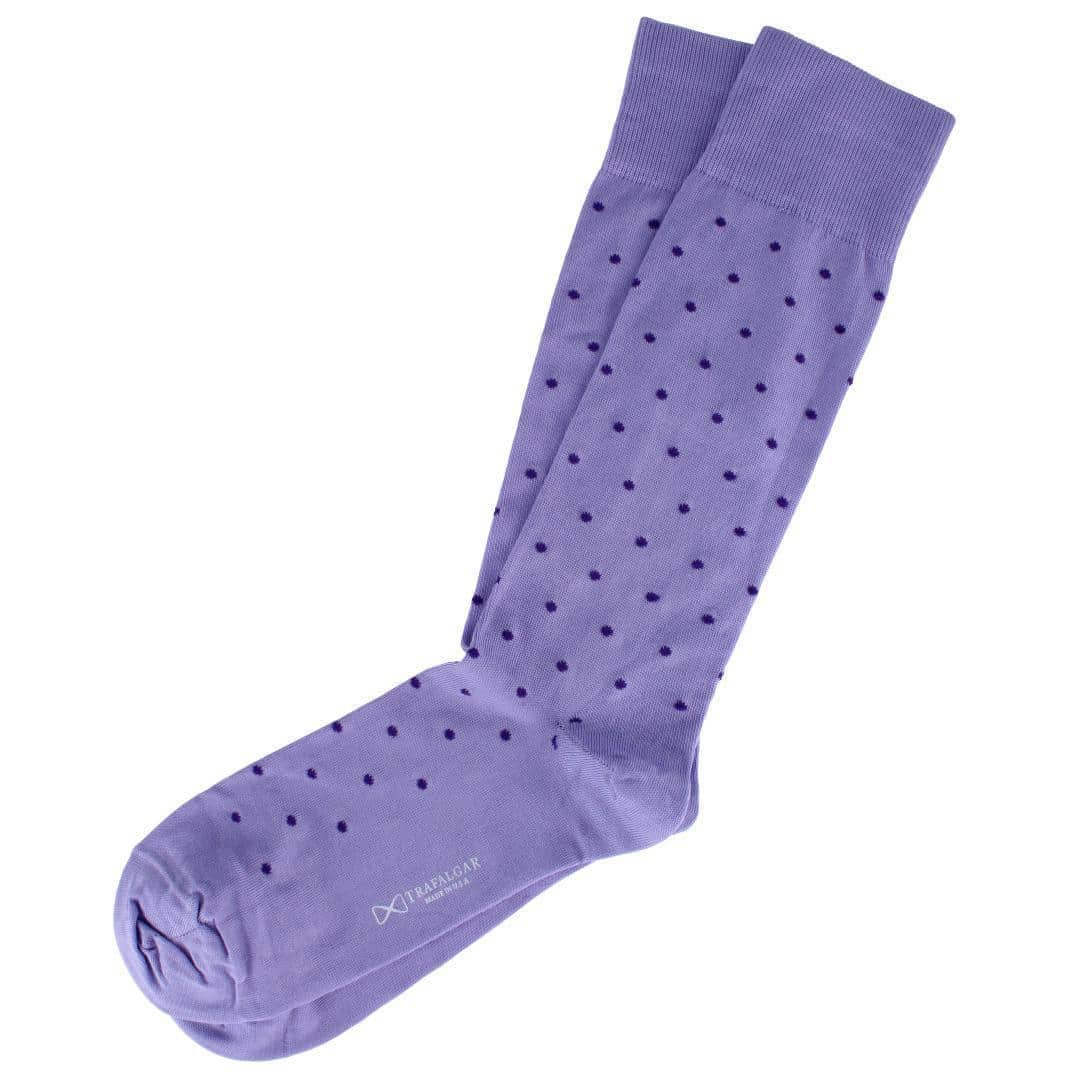 Leo Polka Dot Mercerized Cotton Mid-Calf Socks - Image 13
