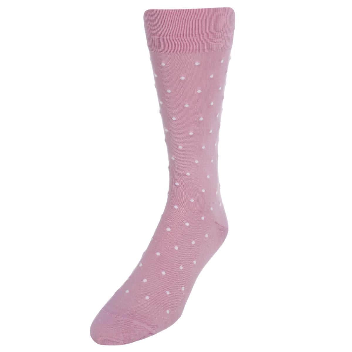 Leo Polka Dot Mercerized Cotton Mid-Calf Socks - Image 4