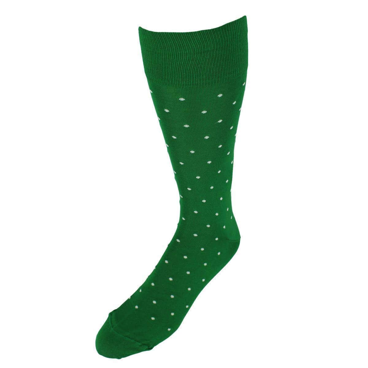 Leo Polka Dot Mercerized Cotton Mid-Calf Socks - Image 5