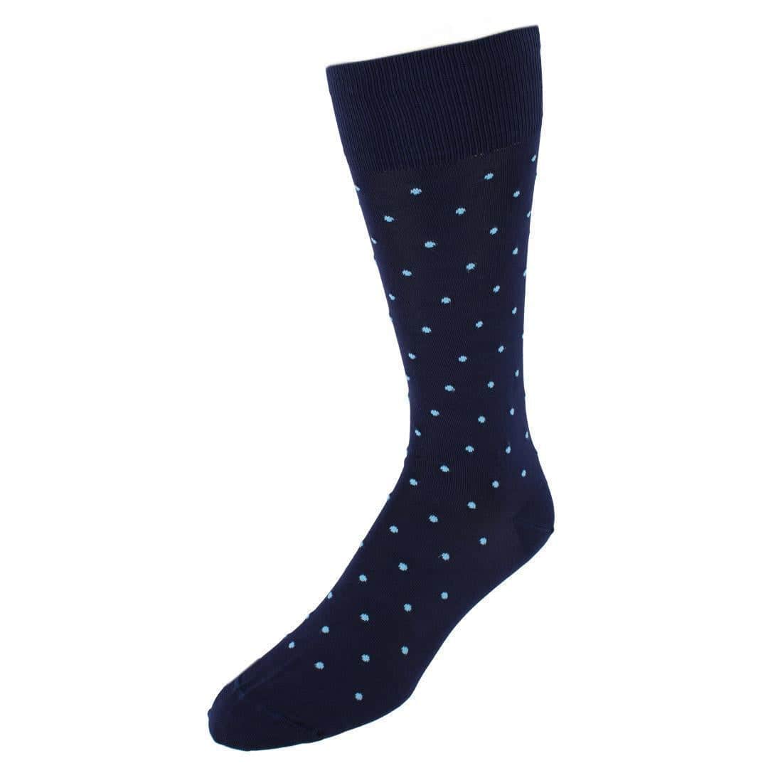 Leo Polka Dot Mercerized Cotton Mid-Calf Socks - Image 6