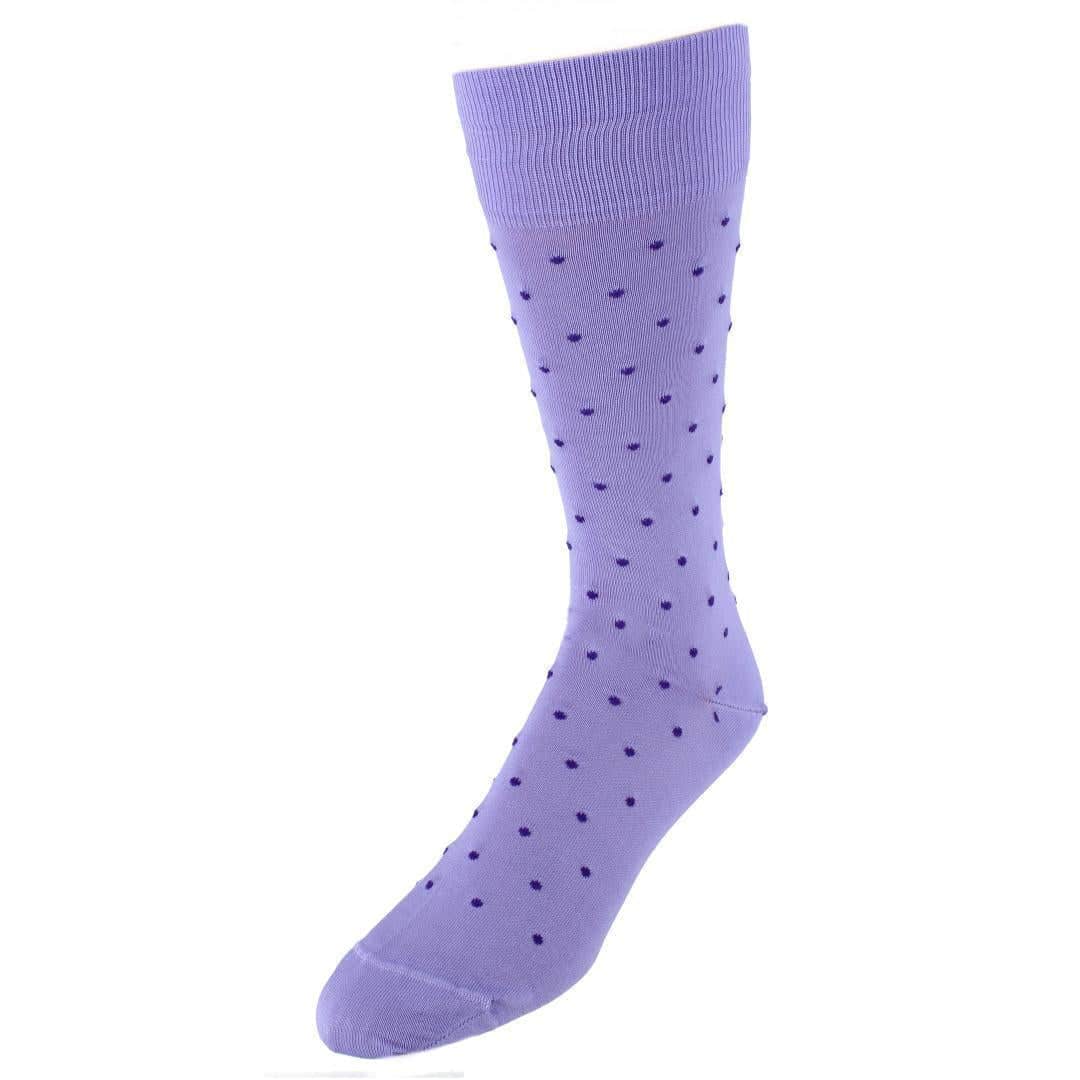 Leo Polka Dot Mercerized Cotton Mid-Calf Socks - Image 7