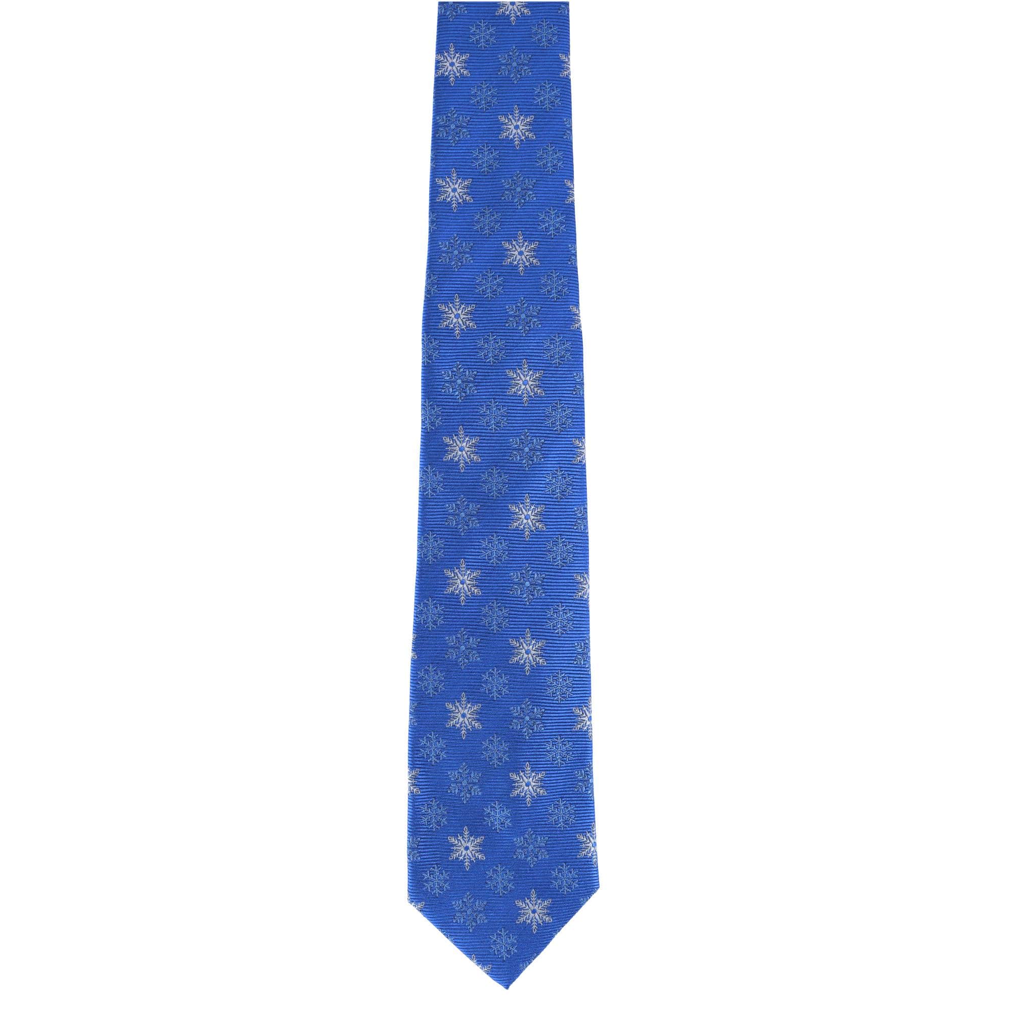 Let It Snow Necktie & Gatsby Pocket Square Bundle - Image 4