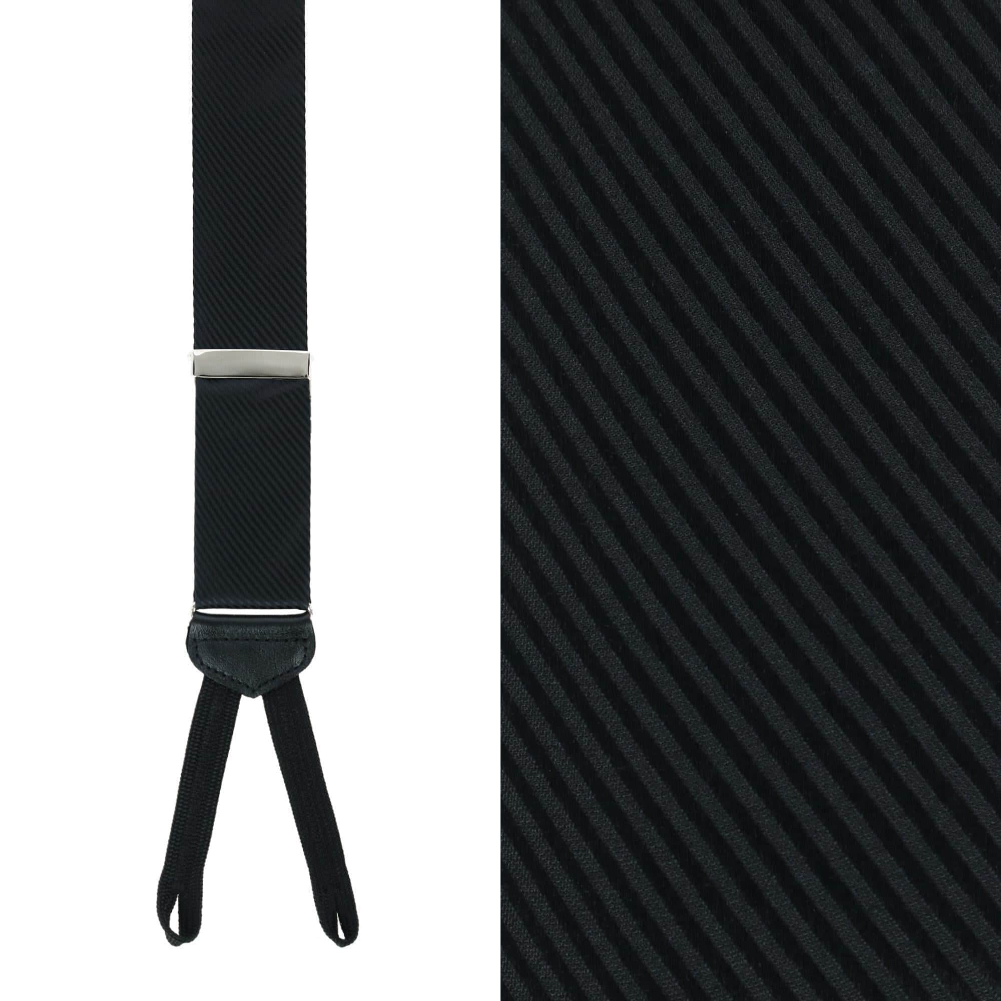Leyton Diagonal Lined Tone on Tone Silk Formal Braces - Image 3