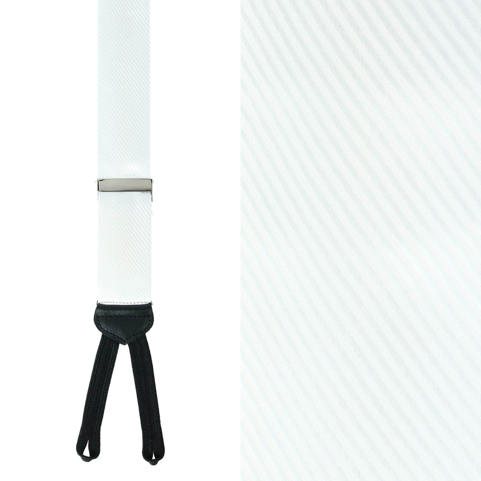 Leyton Diagonal Lined Tone on Tone Silk Formal Braces - Image 4