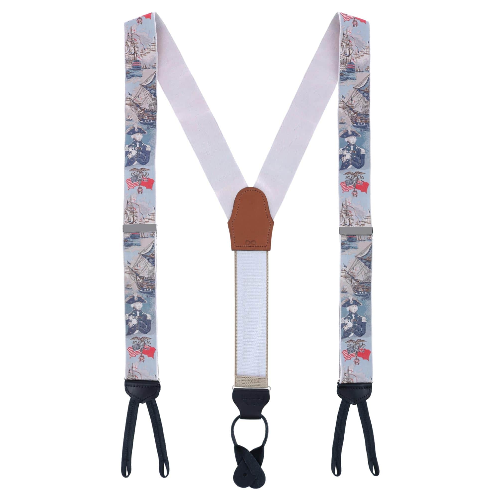 Limited Edition The Commander Woven Silk Formal End Braces - Image 3
