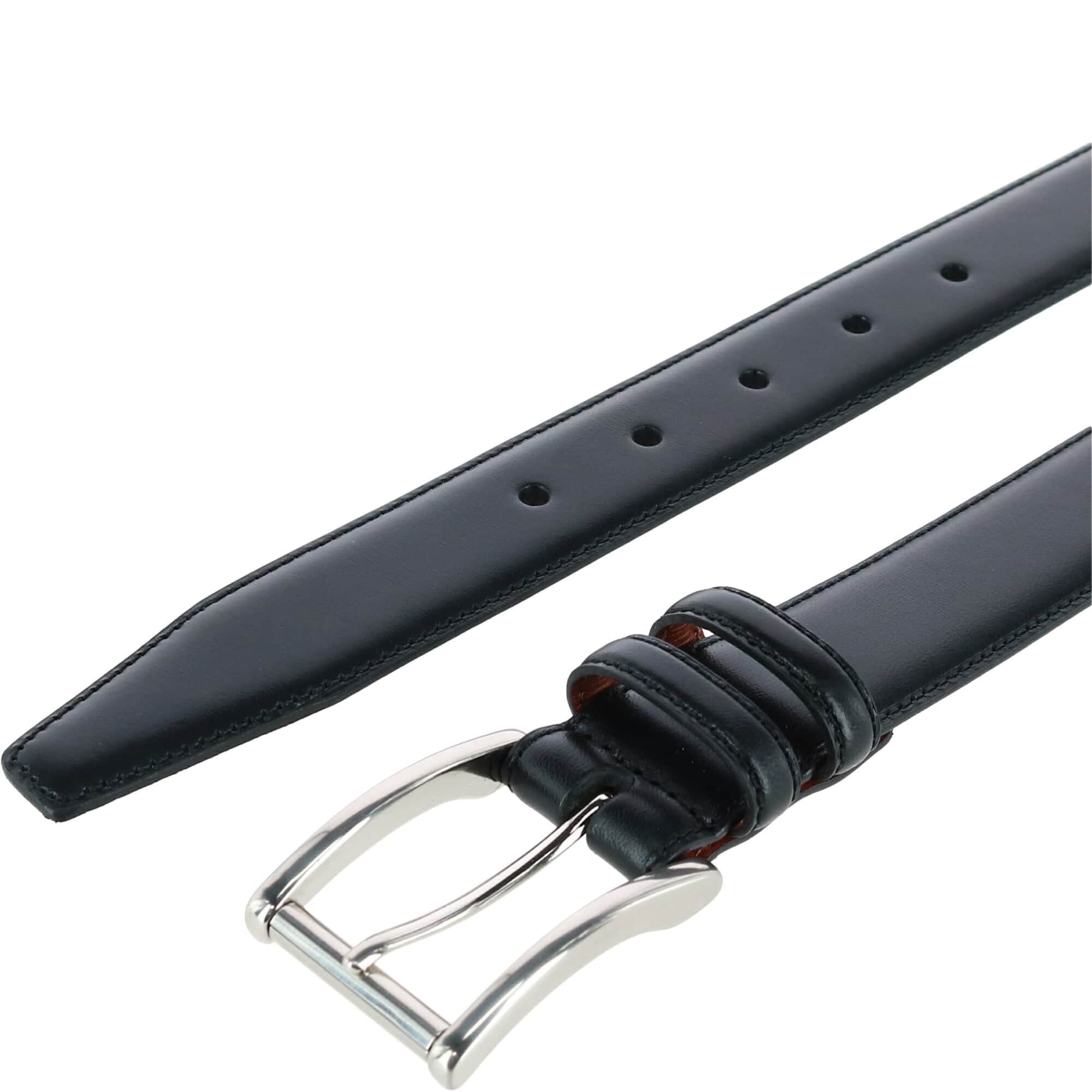Lorenzo 32mm Dropped Edge Leather Dress Belt - Image 5