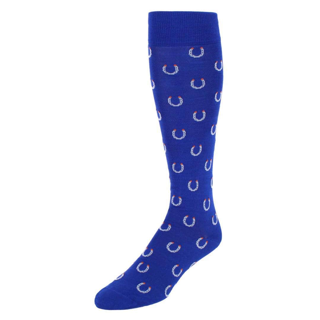 Lucky Horseshoe Mid-Calf Pima Cotton Dress Novelty Sock (1 Pair) - Image 2