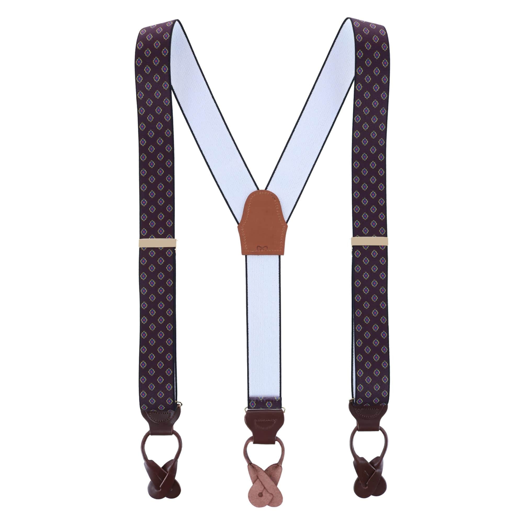 Luxe Diamond Elastic Button End Braces - Image 5