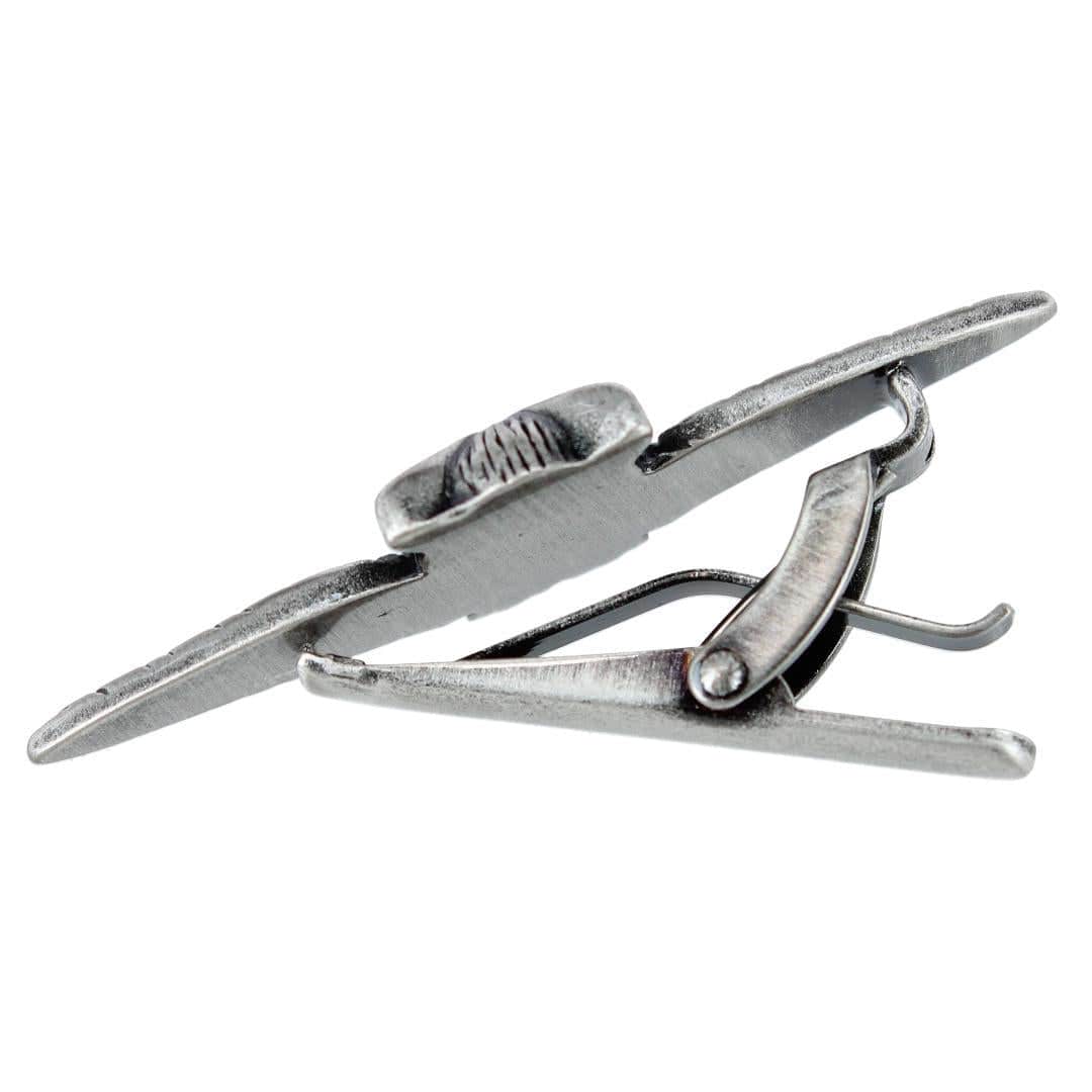 Majestic Owl Antique Silver Tie Bar - Image 3
