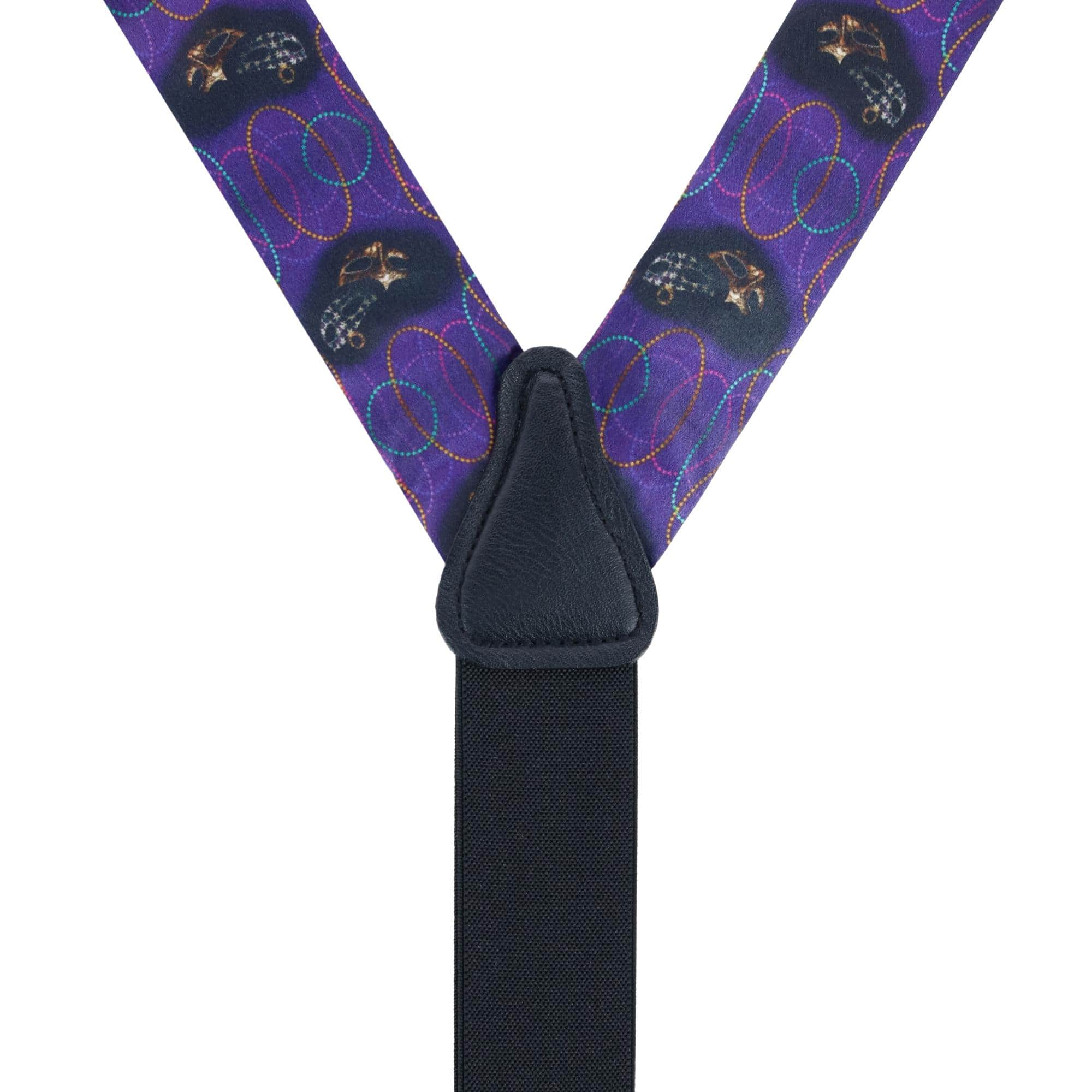 Mardi Gras Celebration Silk Button End Braces - Image 4