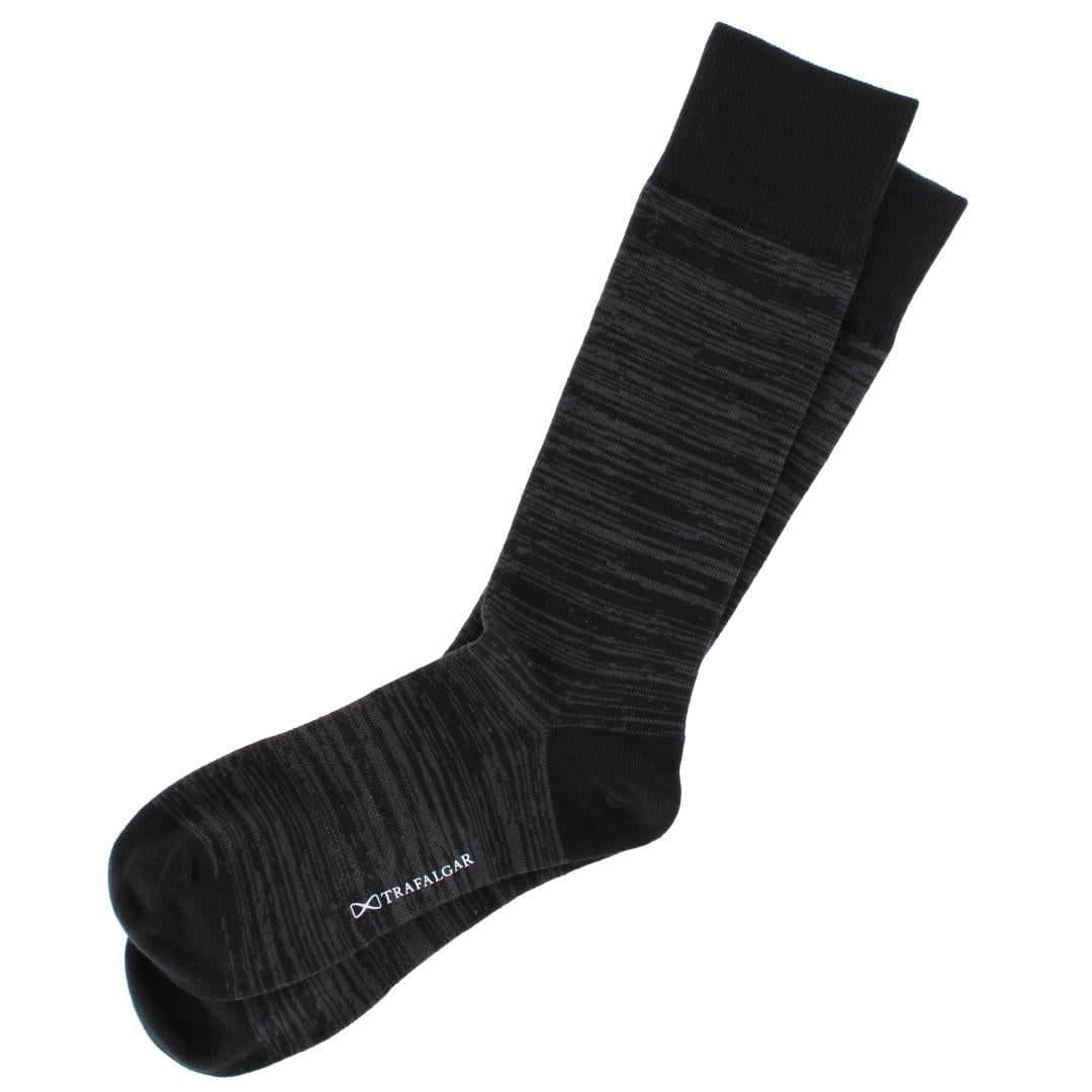 Marius Marled Patterned Mid-Calf Pima Cotton Socks (1 Pair) - Image 5