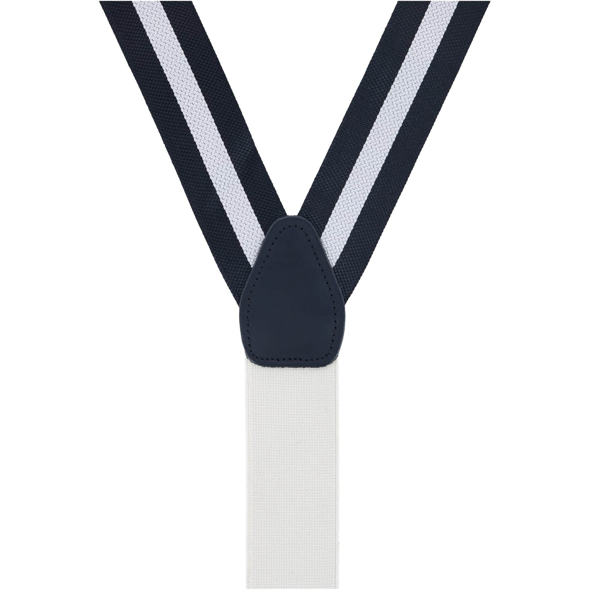 Montague Center Stripe Nylon Button End Braces - Image 4