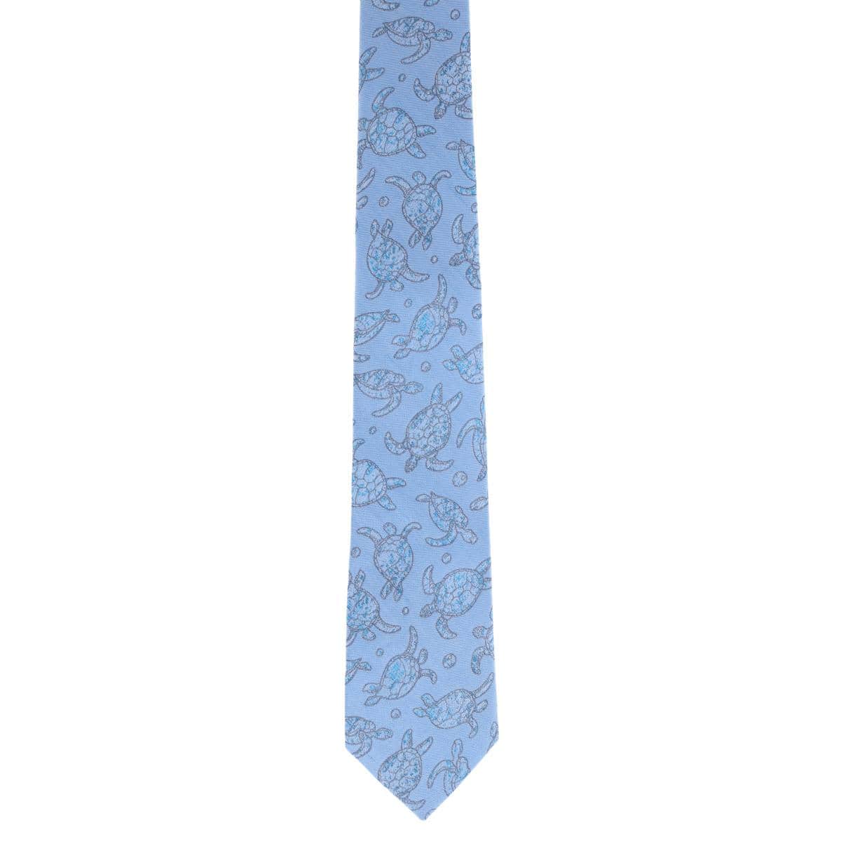 Morla The Wise Sea Turtle Linen Blend Novelty Necktie - Image 3