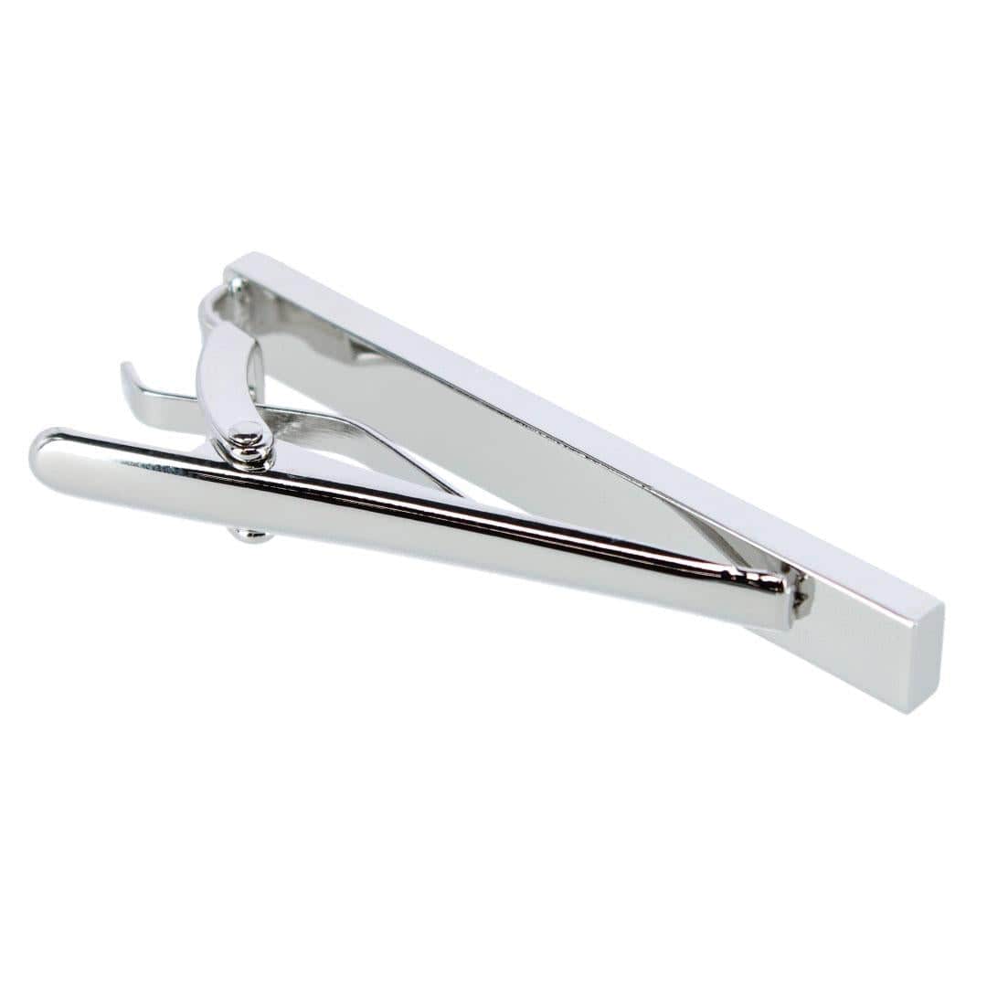 Mother of Pearl Stately Silver Tie Bar - Image 3