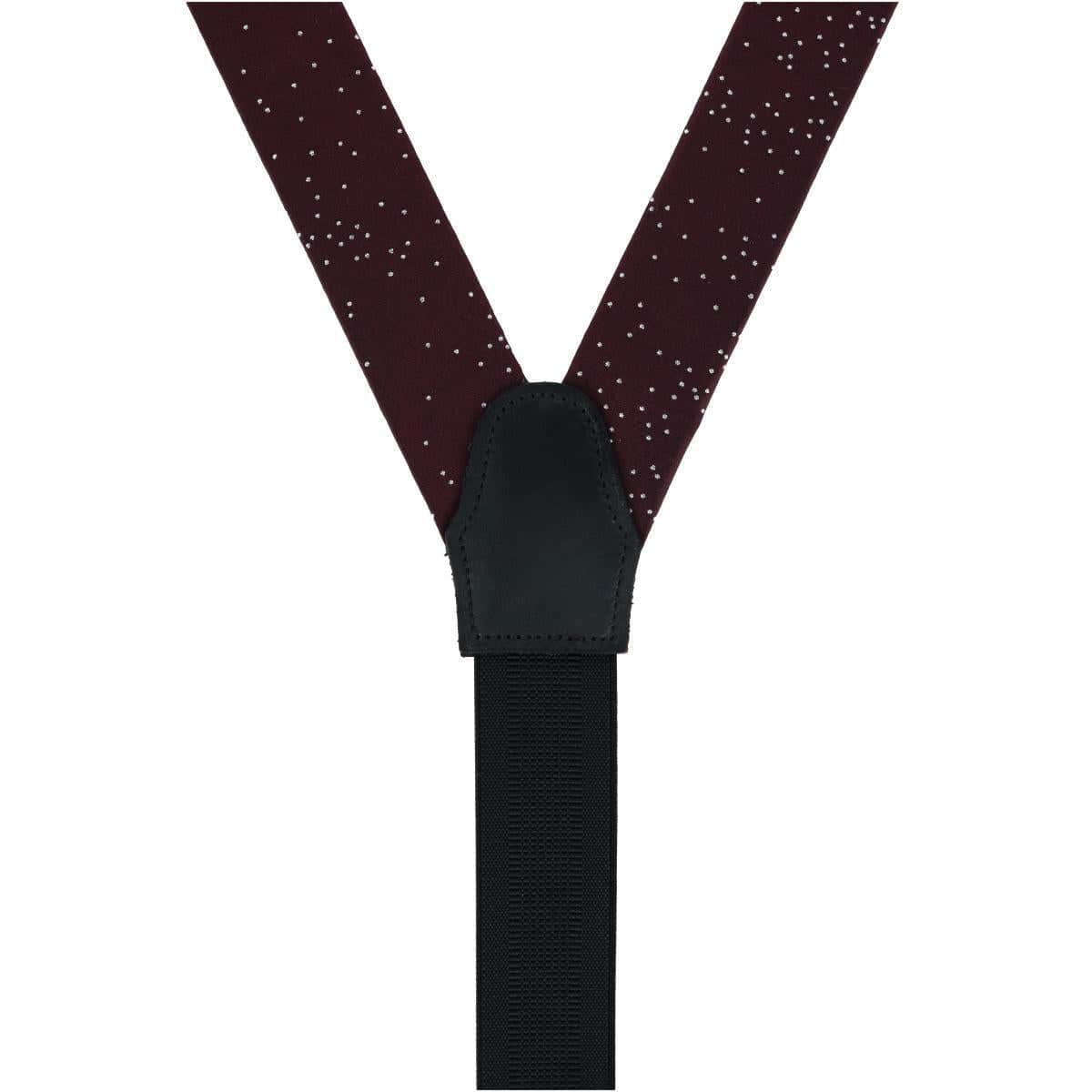 Mystere Metallic Star Light Silk Button End Braces - Image 10