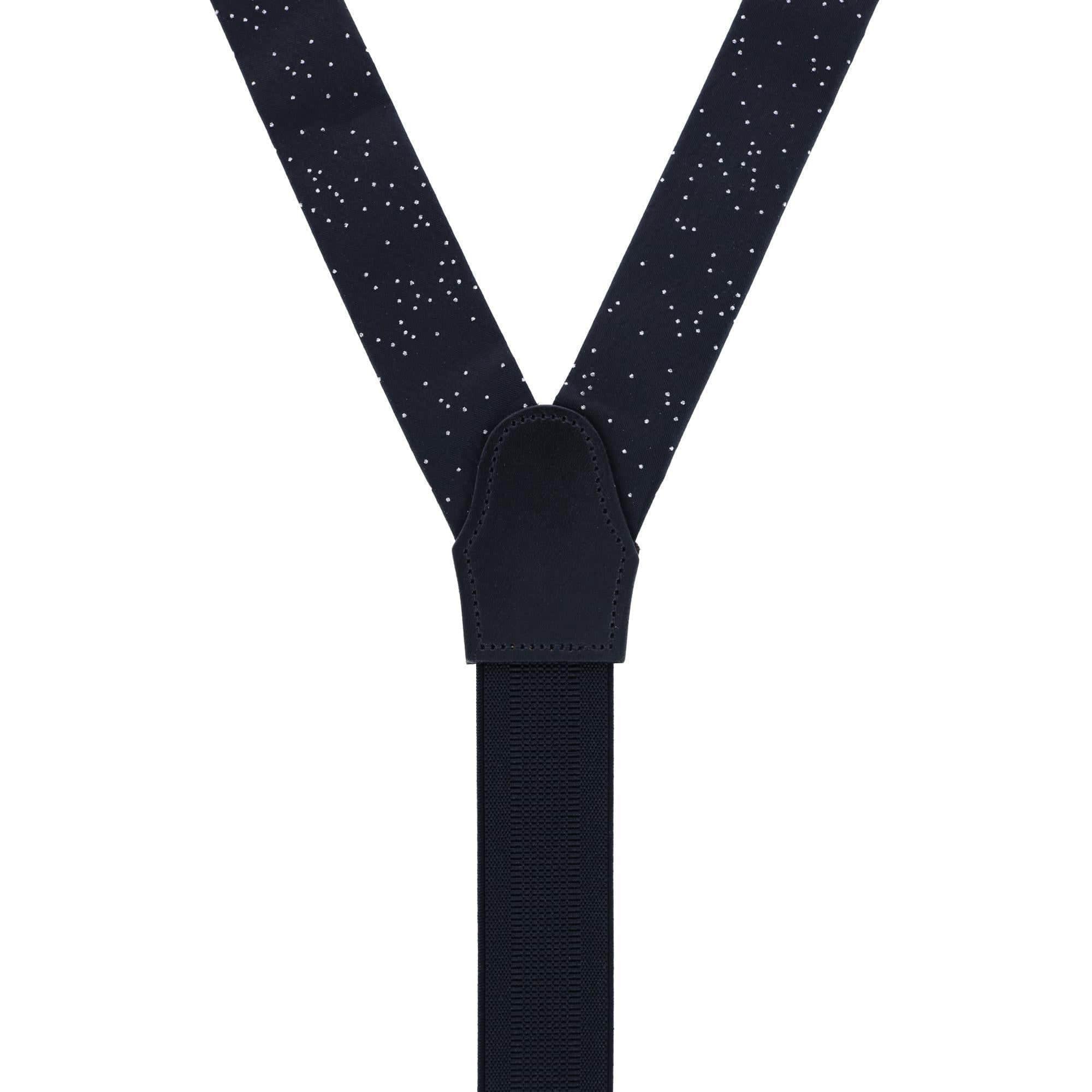 Mystere Metallic Star Light Silk Button End Braces - Image 8