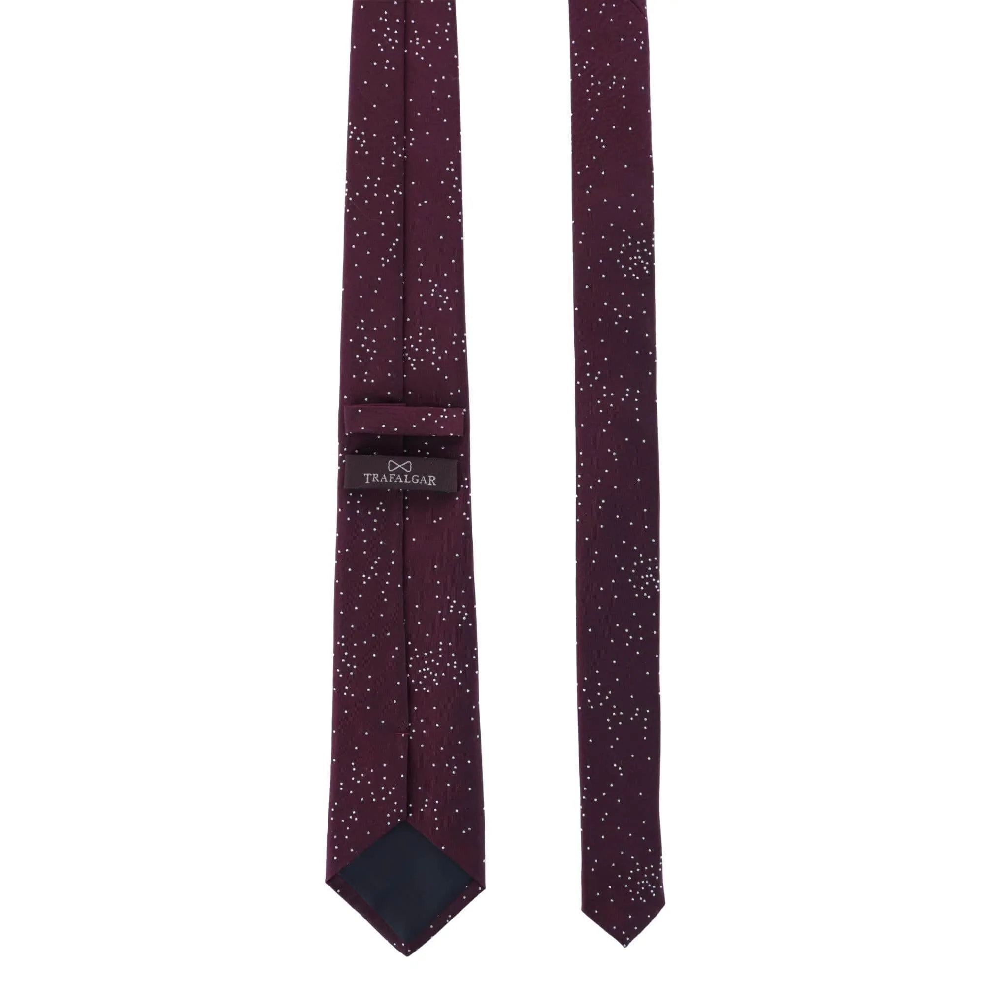 Mystere Metallic Star Light Silk Necktie - Image 10