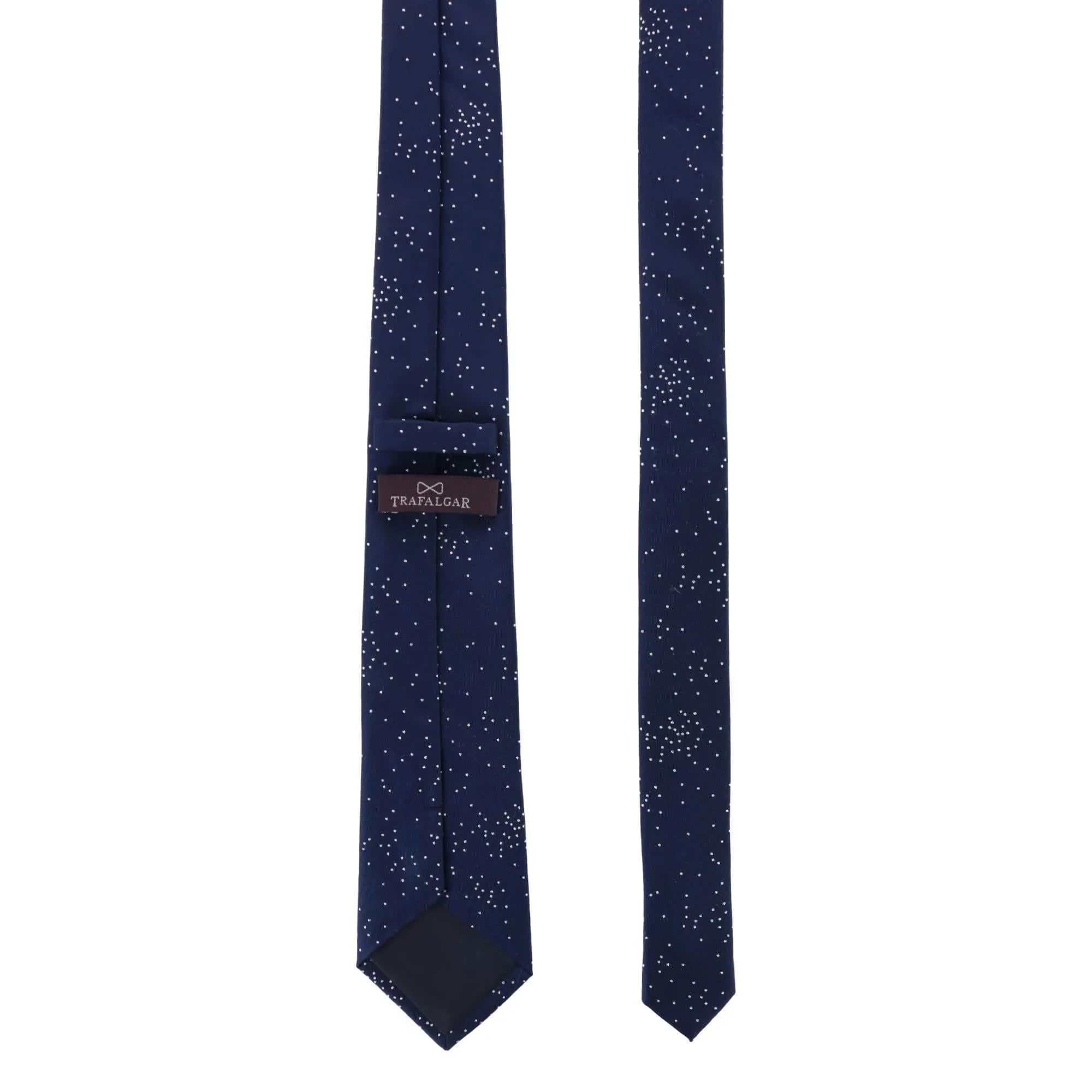 Mystere Metallic Star Light Silk Necktie - Image 8