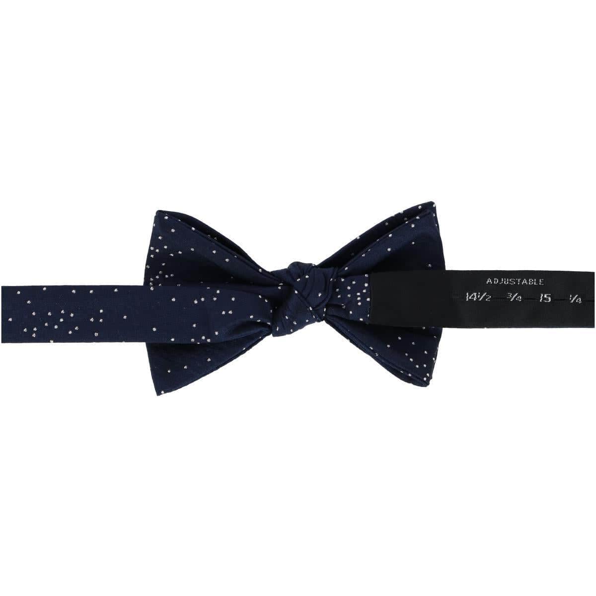 Mystere Metallic Star Light Silk Bow Tie - Image 12