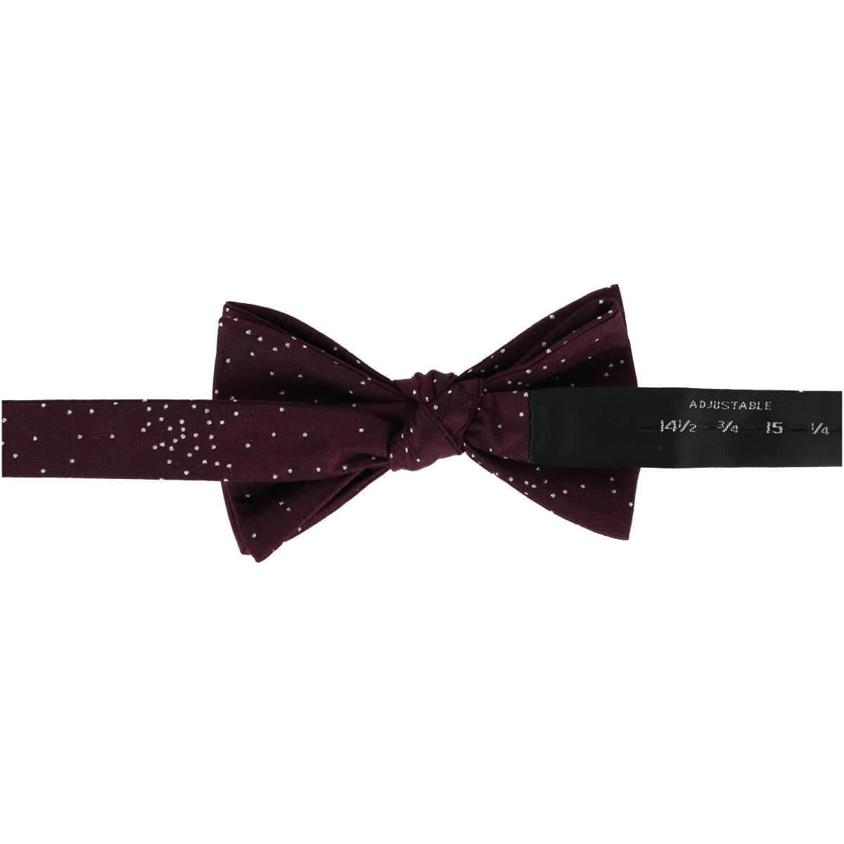 Mystere Metallic Star Light Silk Bow Tie - Image 13