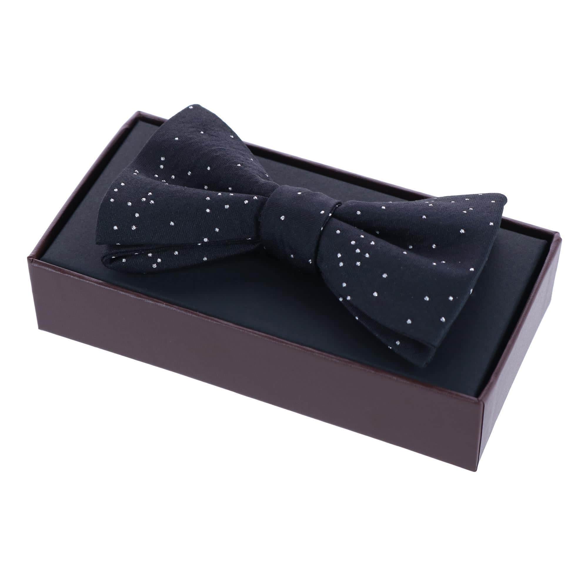 Mystere Metallic Star Light Silk Bow Tie - Image 14