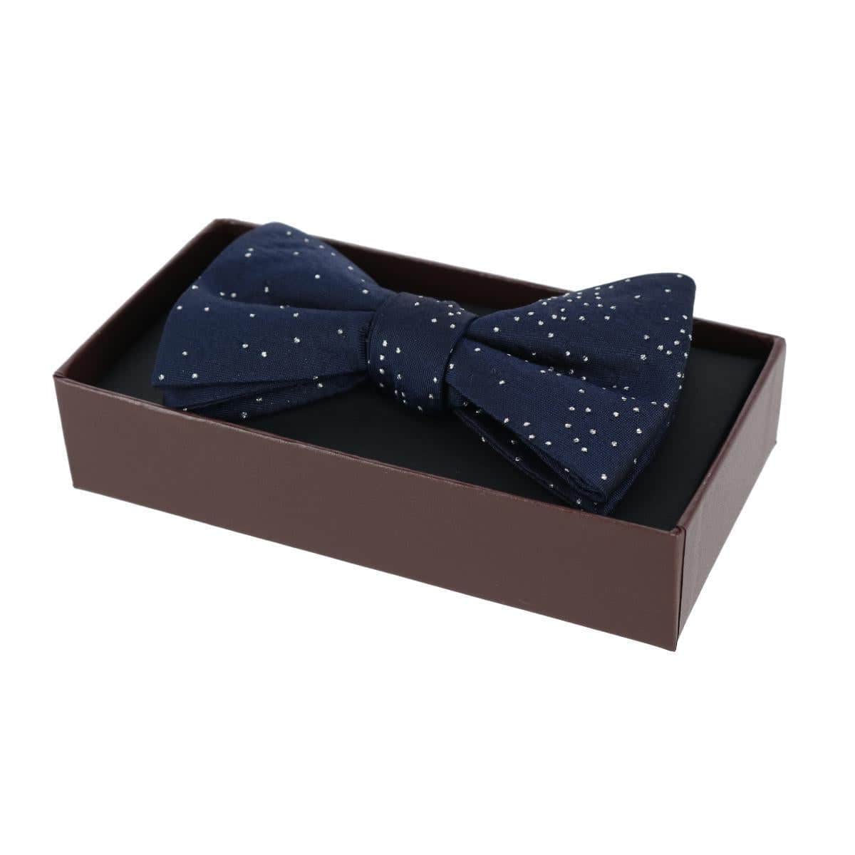 Mystere Metallic Star Light Silk Bow Tie - Image 18