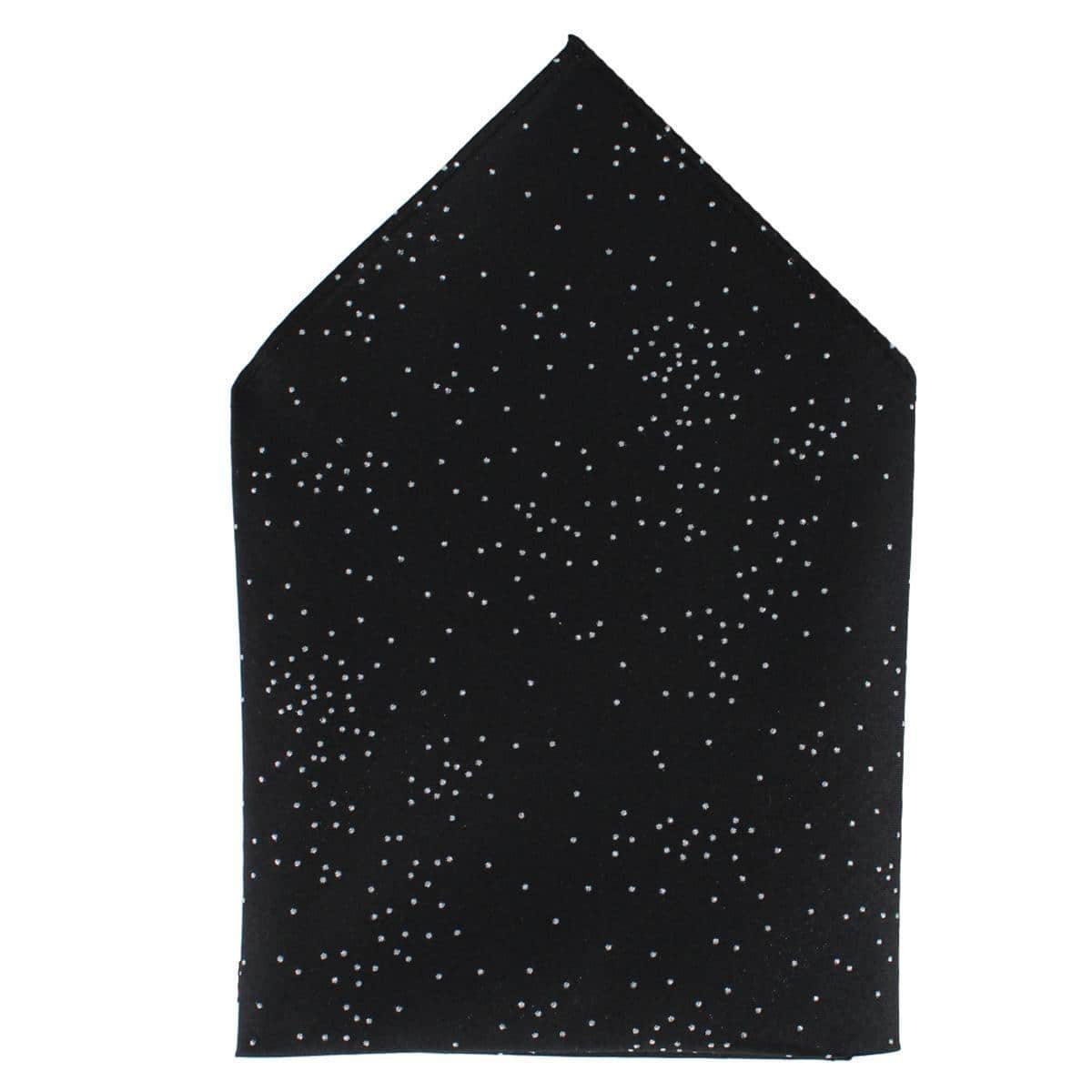 Mystere Metallic Star Light 12 x 12 Silk Pocket Square - Image 2