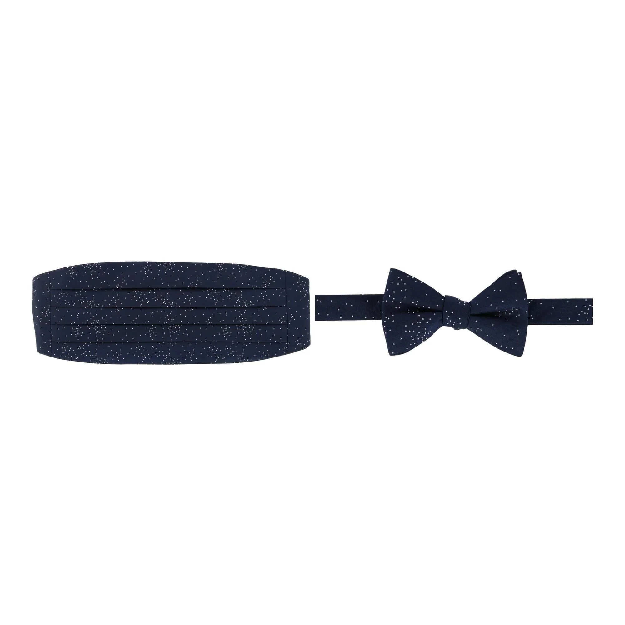 Mystere Metallic Star Light Cummerbund & Bow Tie Bundle - Image 2