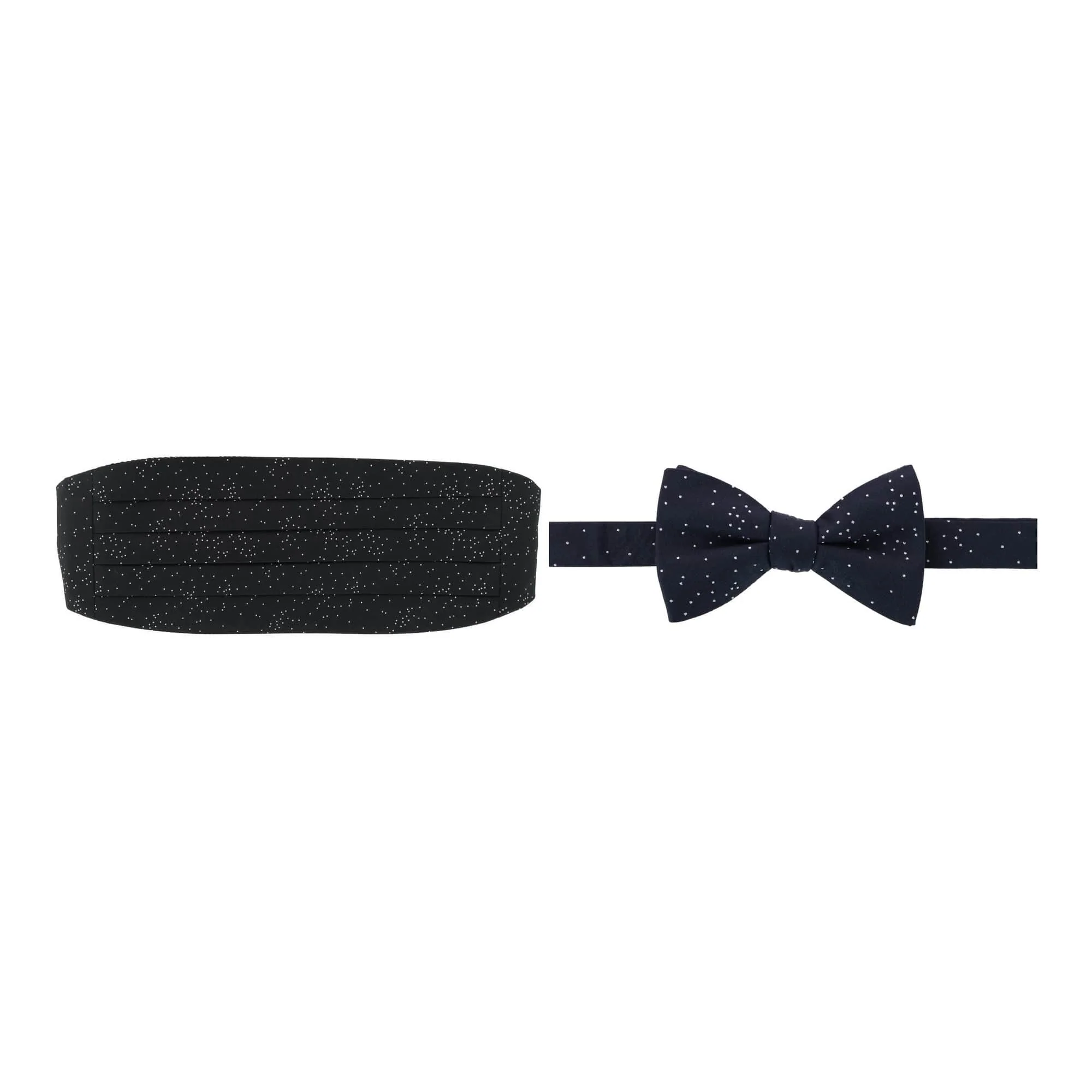Mystere Metallic Star Light Cummerbund & Bow Tie Bundle - Image 3