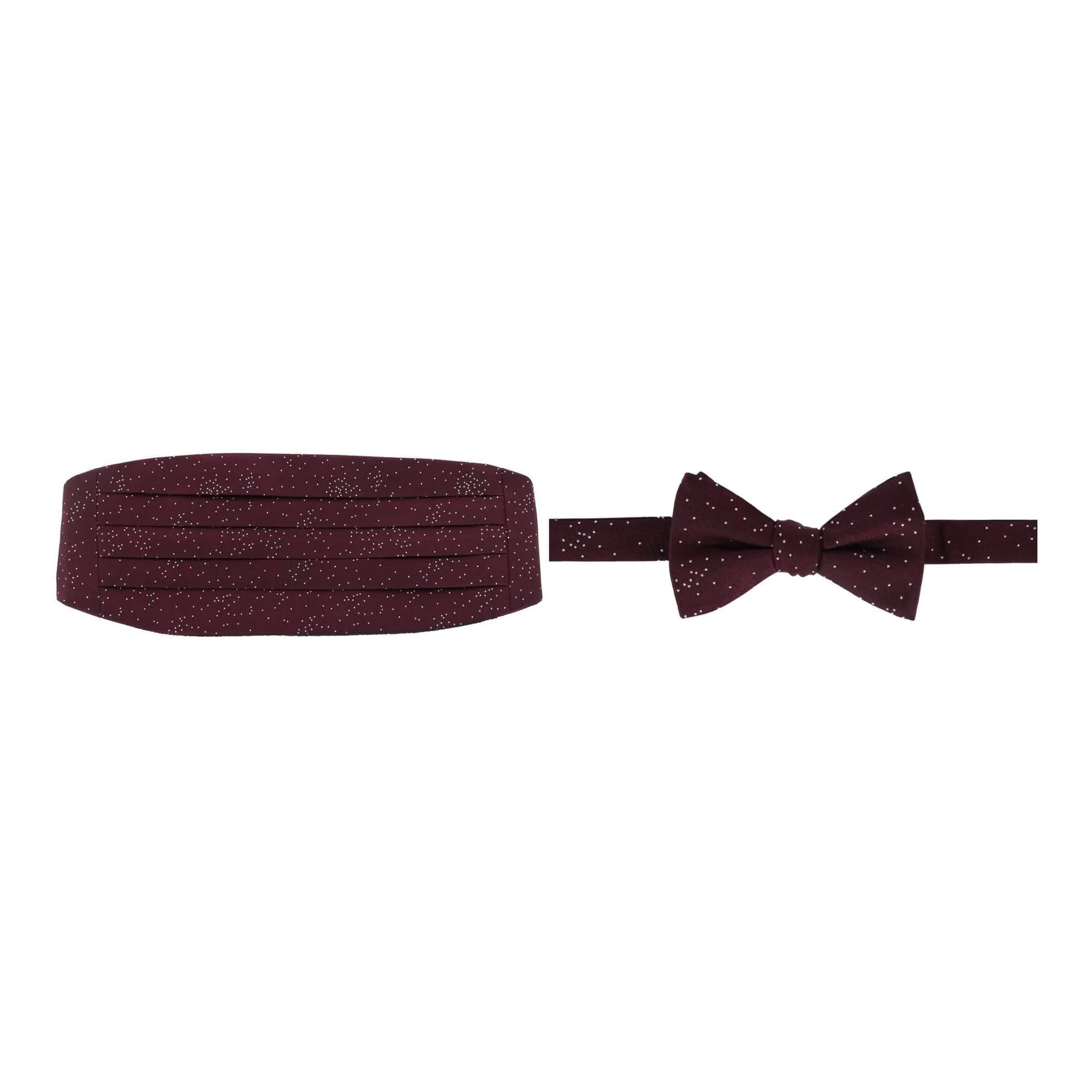 Mystere Metallic Star Light Cummerbund & Bow Tie Bundle - Image 4