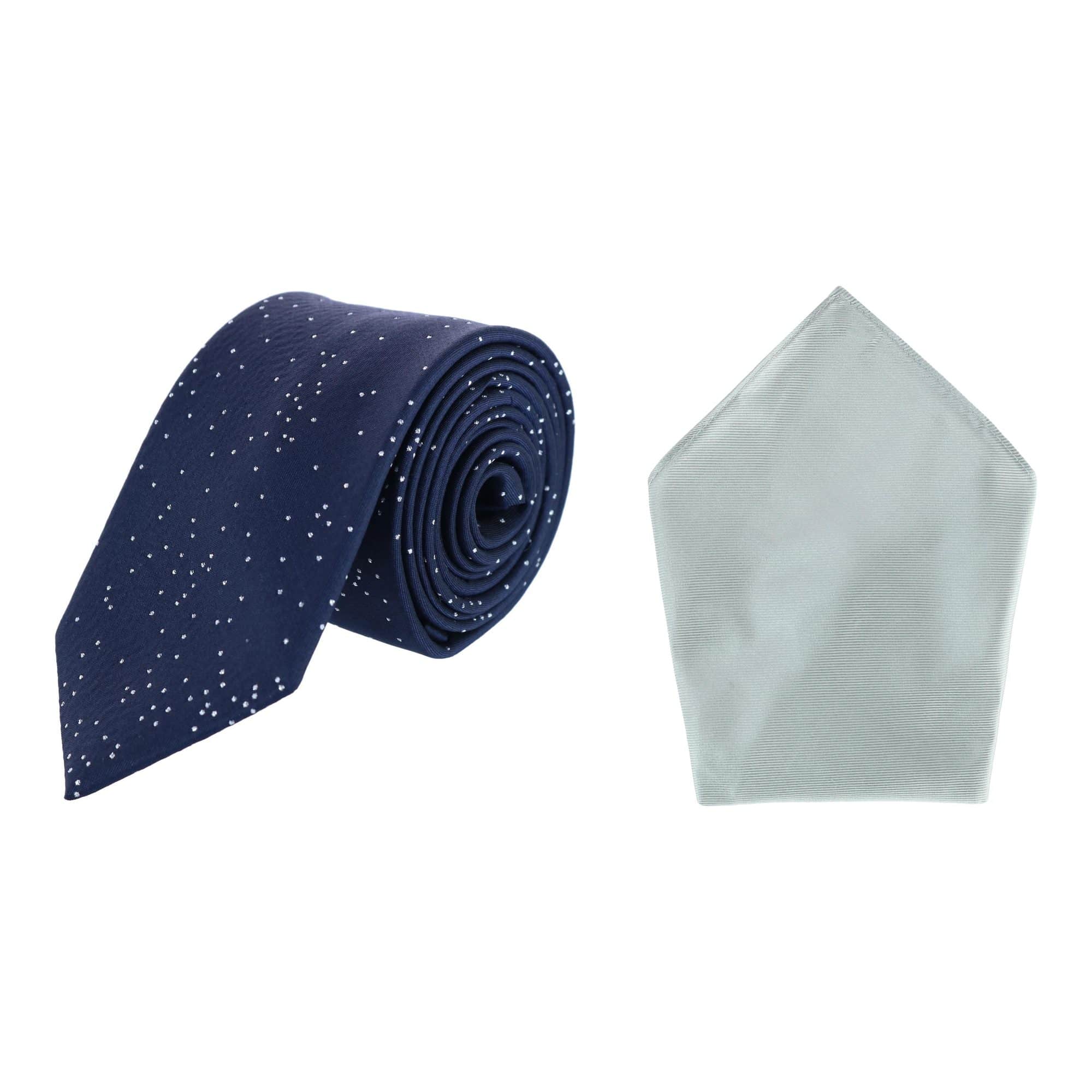 Mystere Silk Necktie & Gatsby Pocket Square Bundle - Image 2
