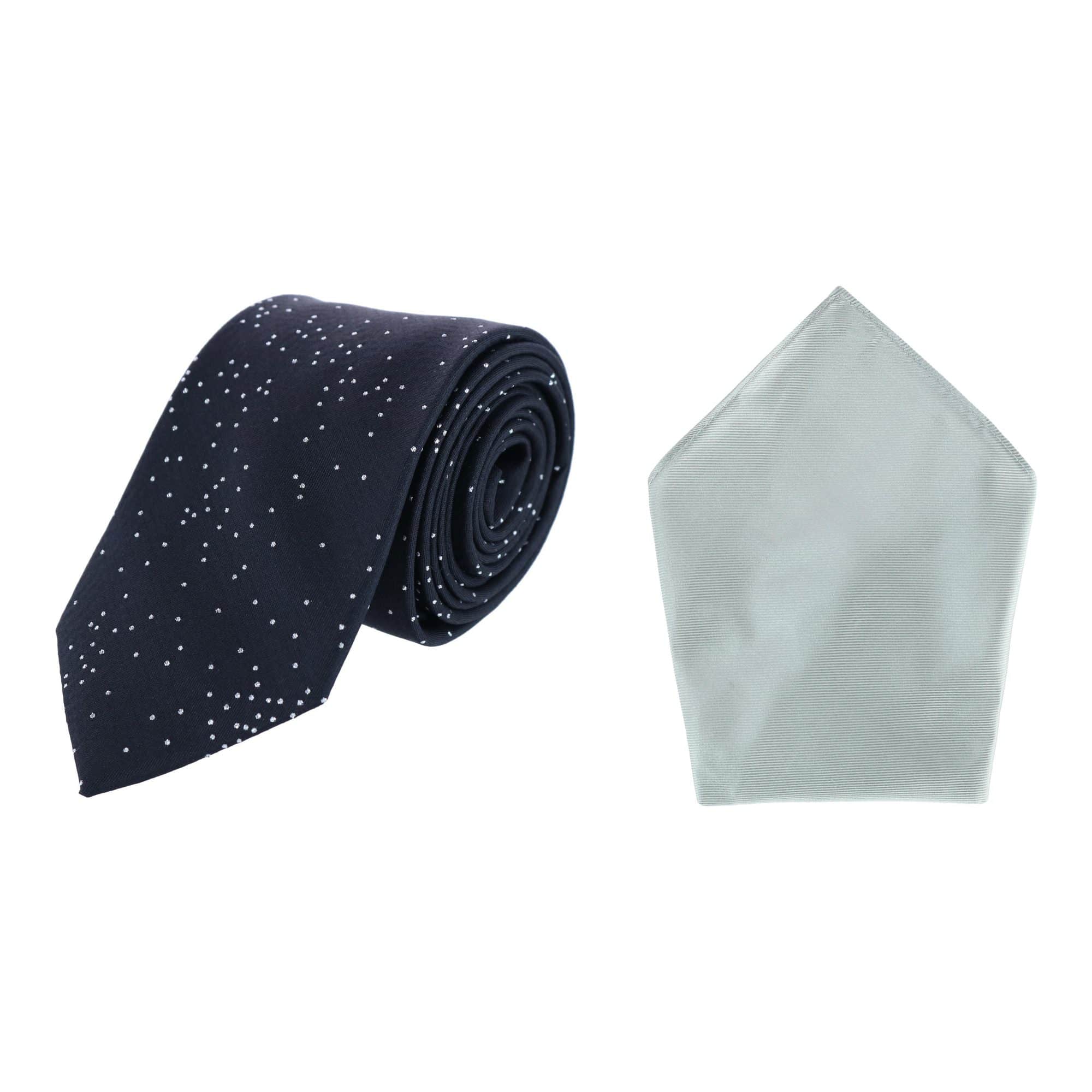 Mystere Silk Necktie & Gatsby Pocket Square Bundle - Image 4