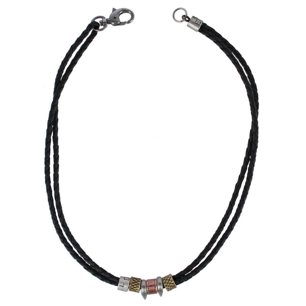Nasher Vegan Leather Beaded Necklace - Image 4