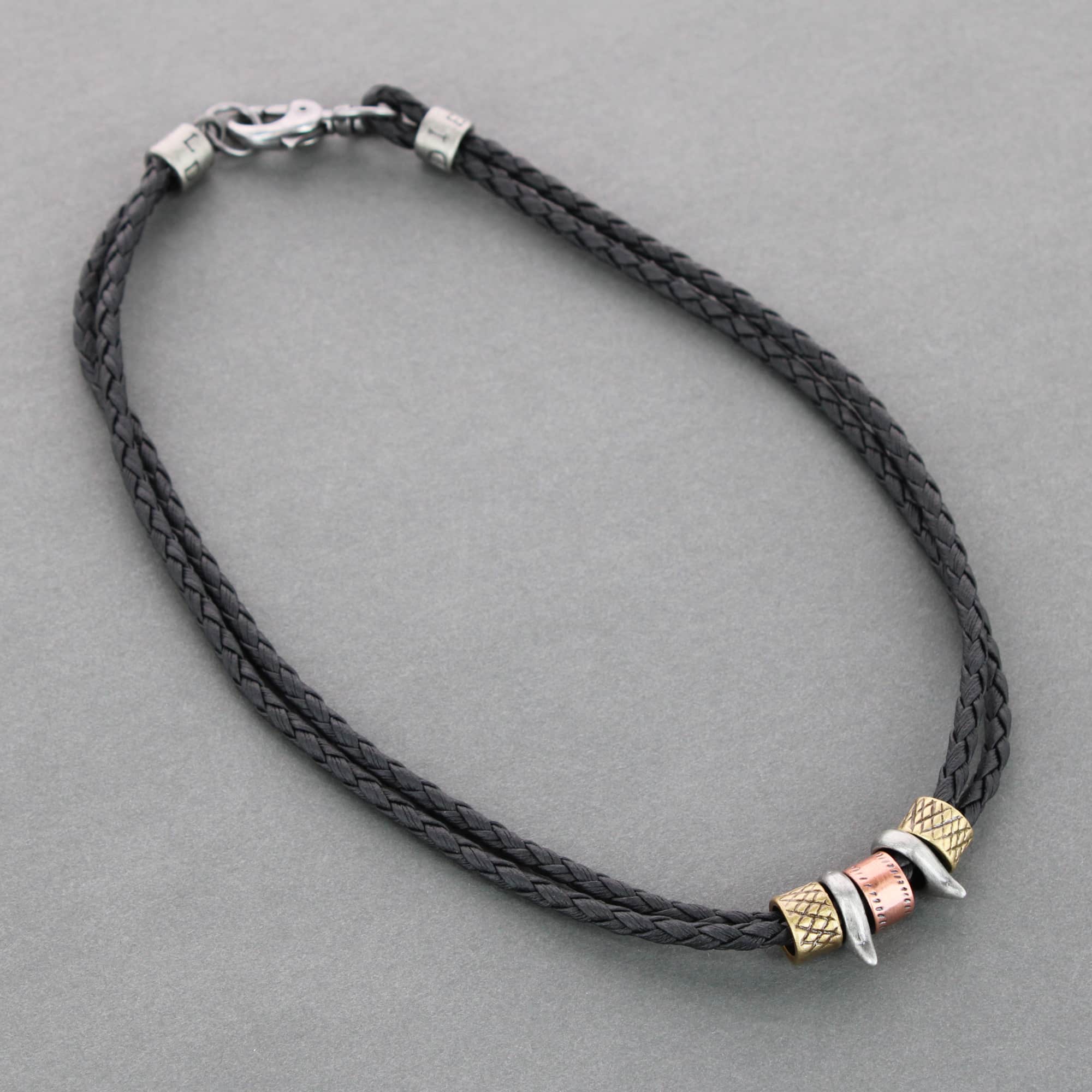 Nasher Vegan Leather Beaded Necklace - Image 6